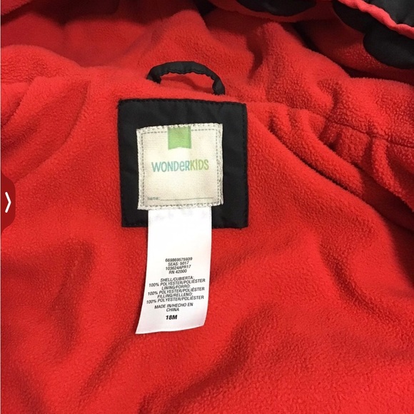 Wonderkids Baby Hooded Puffer Jacket Outwear Size 18 Months - K205 - Picture 4 of 8